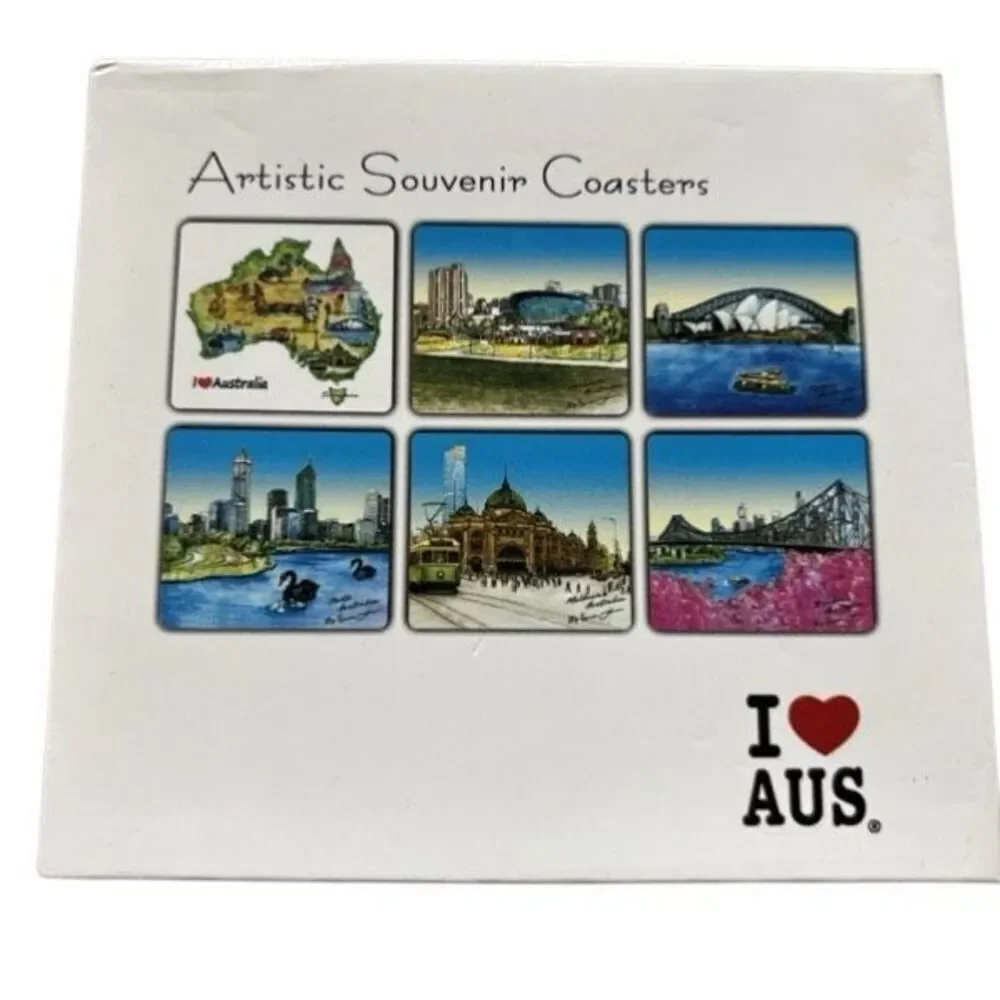 Australia Artistic Souvenir Drink Coasters